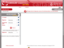 Tablet Screenshot of locales.cocin-cartagena.es